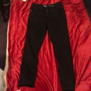 Mossimo denim all black high rise skinny jeans